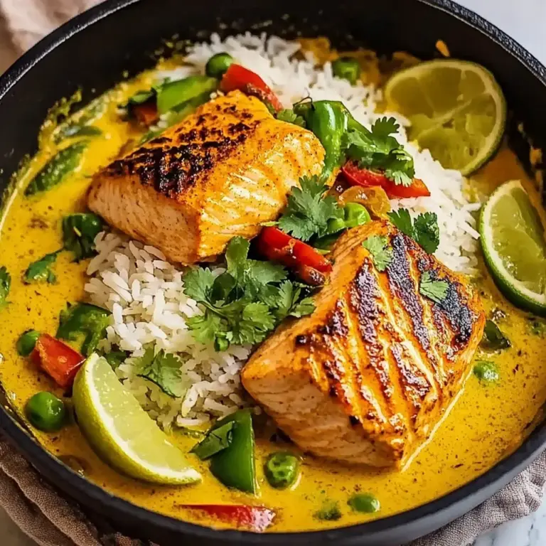 Caribbean Coconut Curry Salmon
