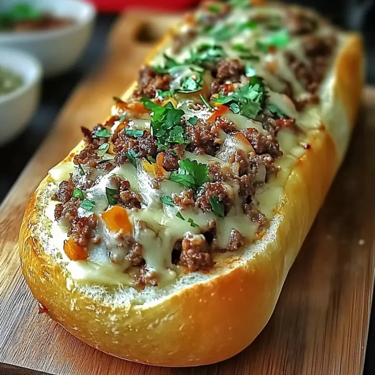 Cheesesteak-Stuffed Garlic Bread