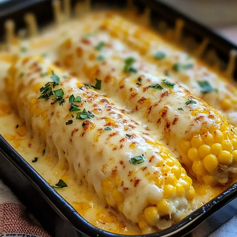 Cheesy Garlic Butter Corn on the Cob