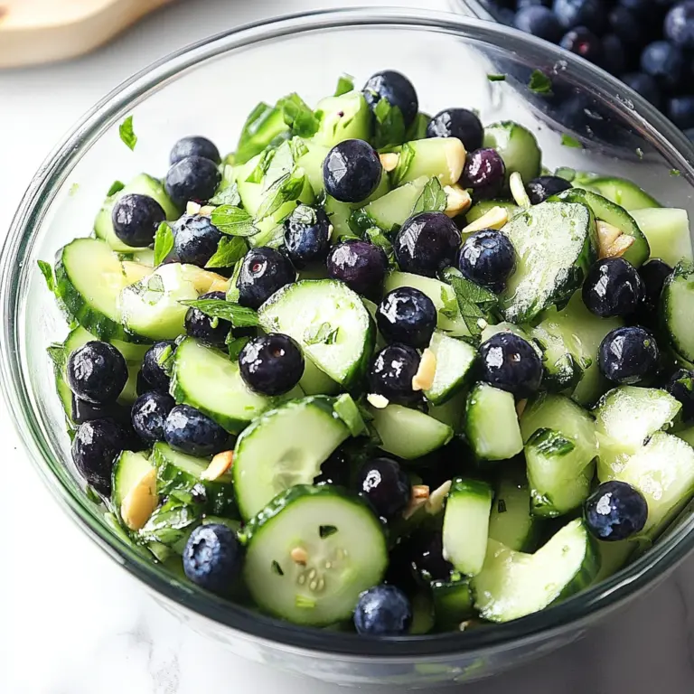 Cucumber Blueberry Salad