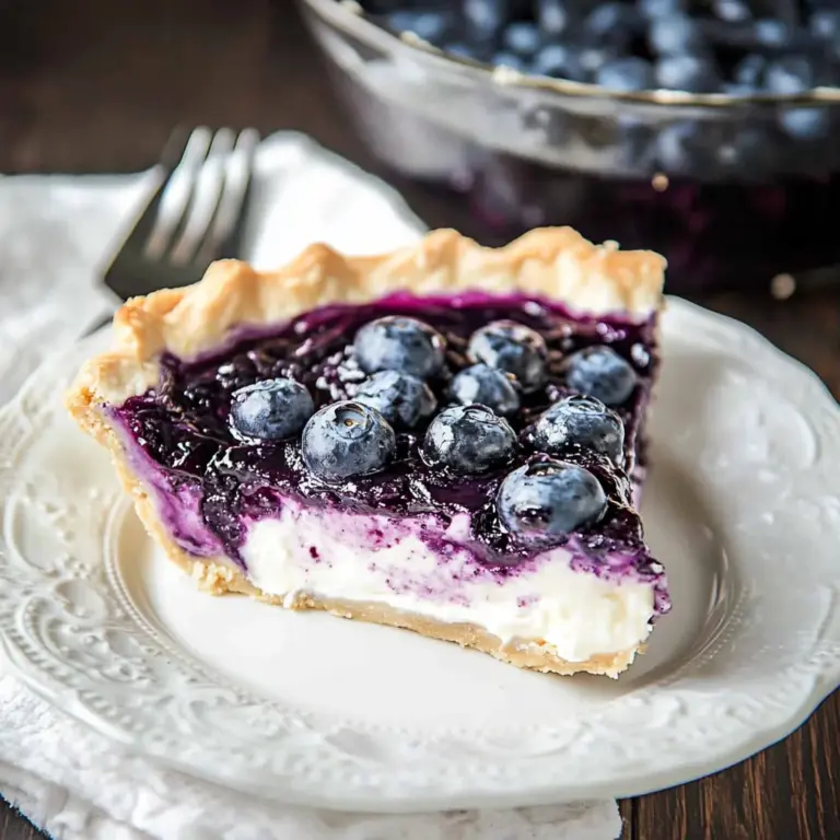 Easy Blueberry Cream Cheese Pie