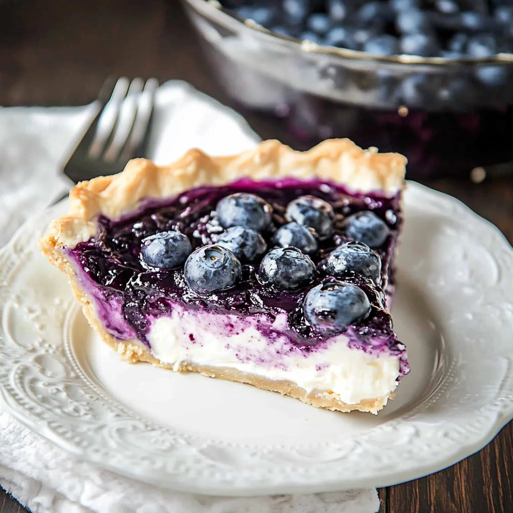 Easy Blueberry Cream Cheese Pie