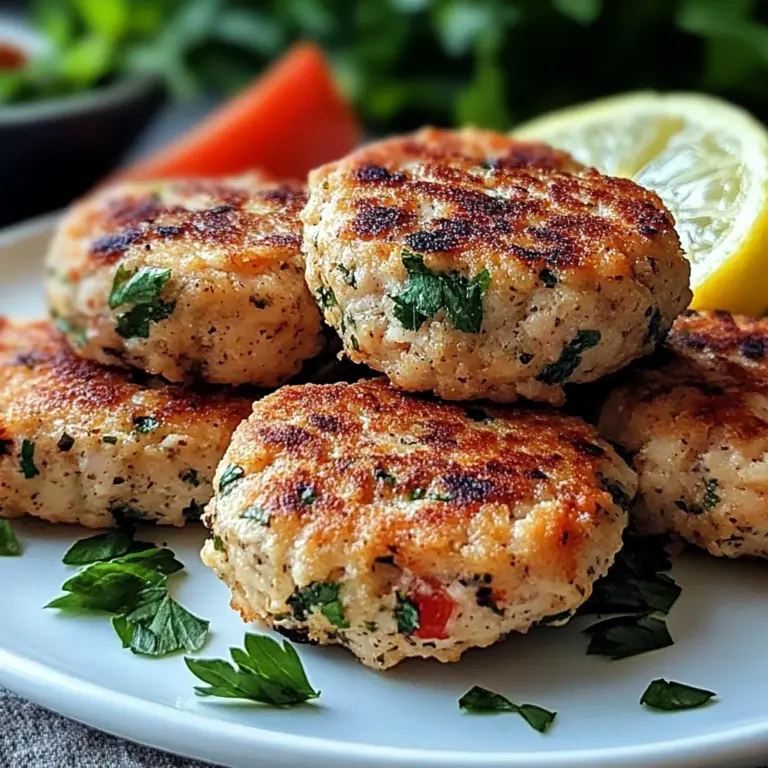 Mediterranean Chicken Patties