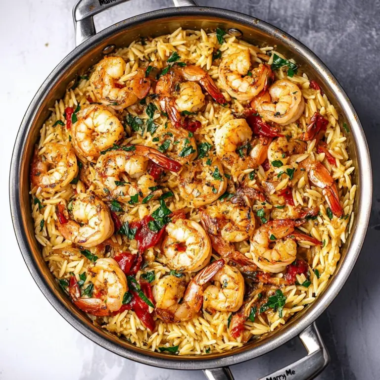 One Pot "Marry Me" Shrimp and Orzo Pasta