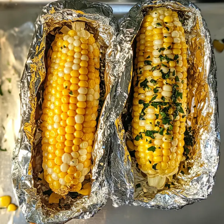 Oven Baked Corn on the Cob in Foil