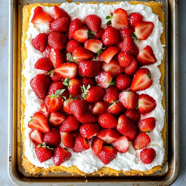 Sheet Pan Strawberry Shortcake Recipe