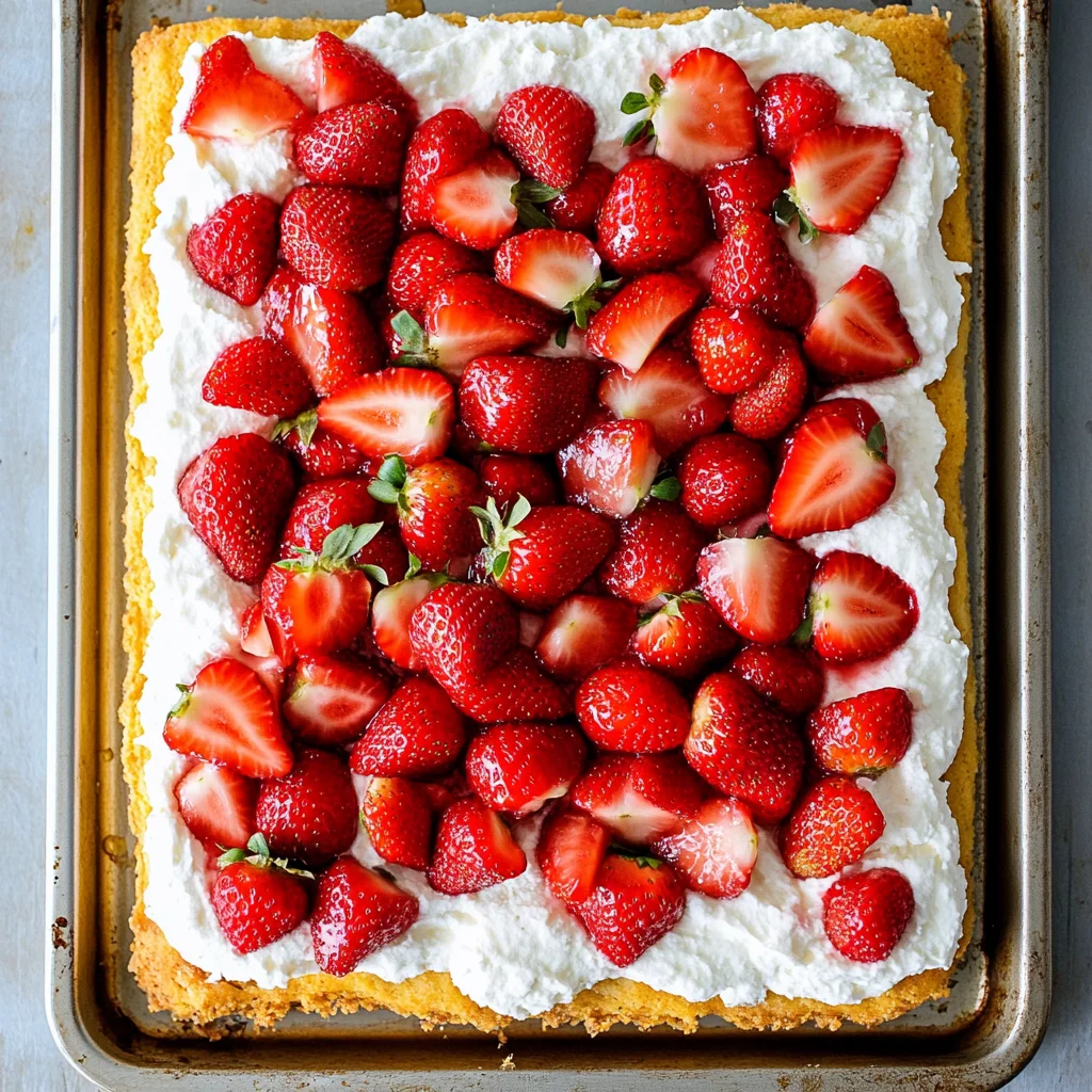 Sheet Pan Strawberry Shortcake Recipe