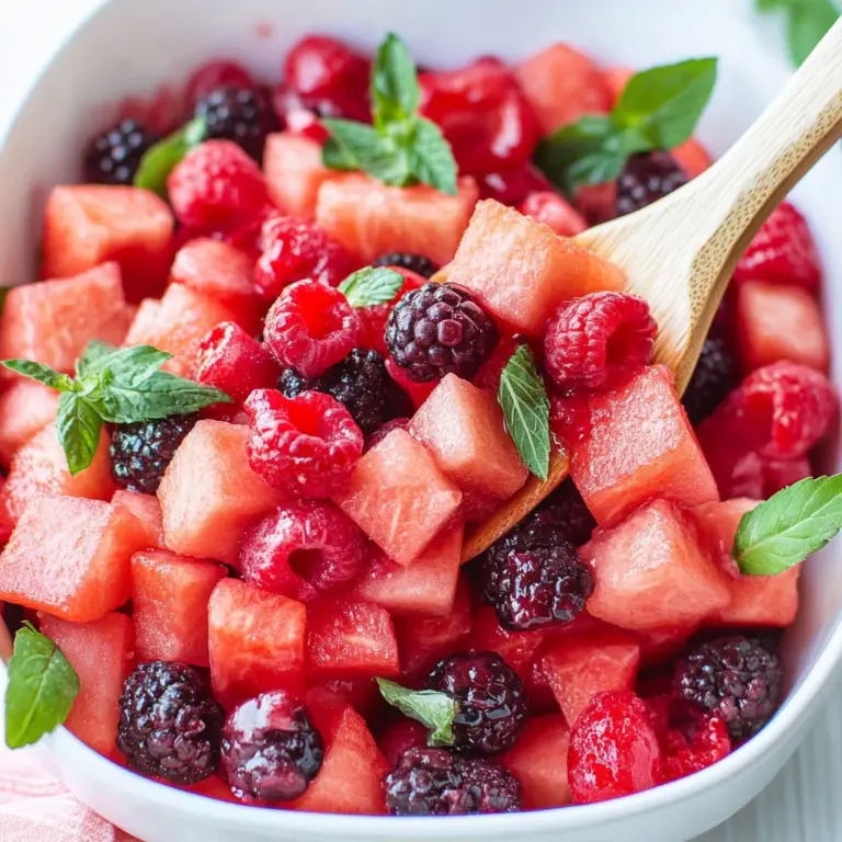 Watermelon Berry Fruit Salad