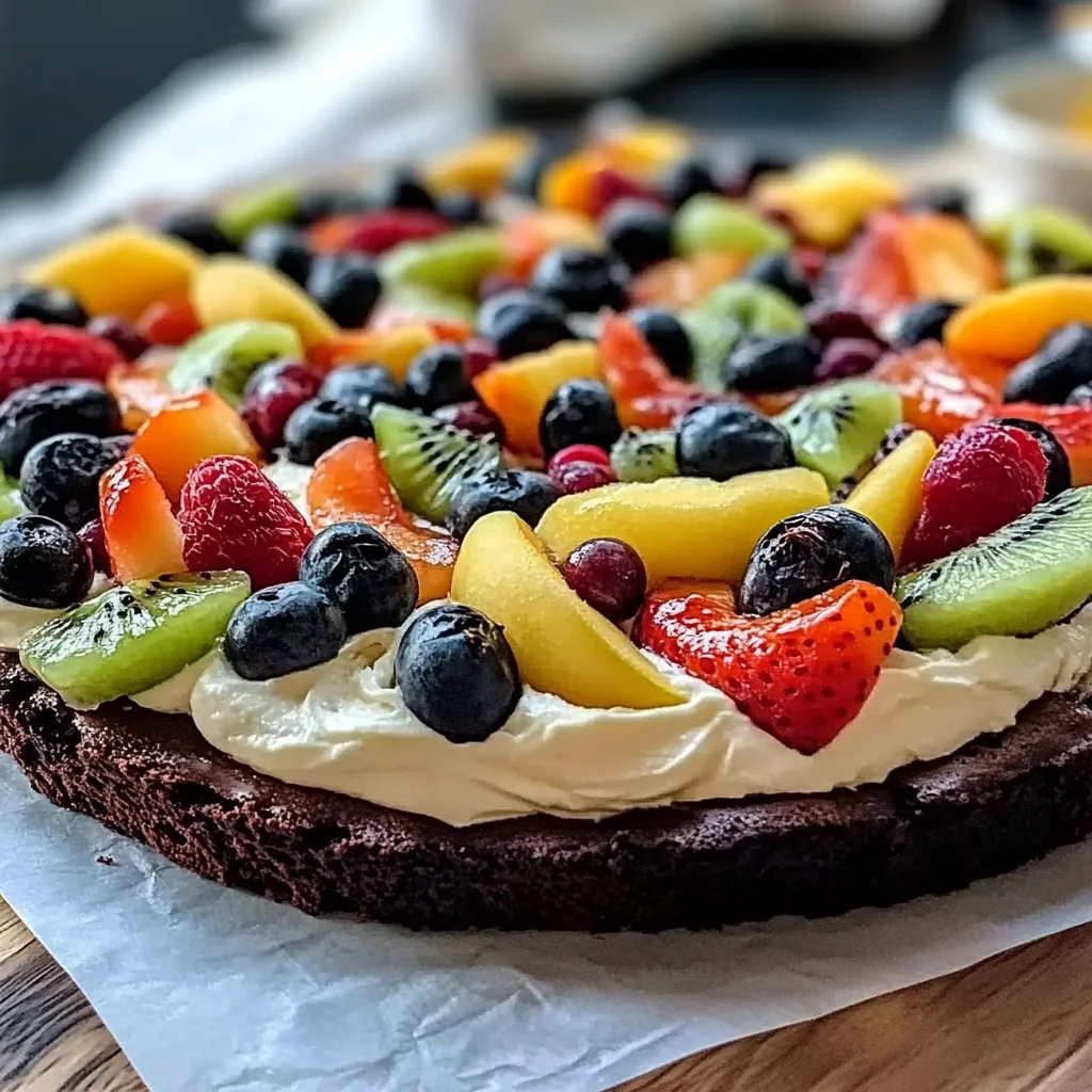 Brownie Fruit Pizza