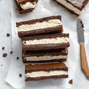 Brownie Ice Cream Sandwiches