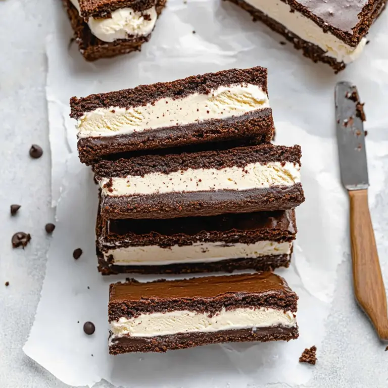 Brownie Ice Cream Sandwiches