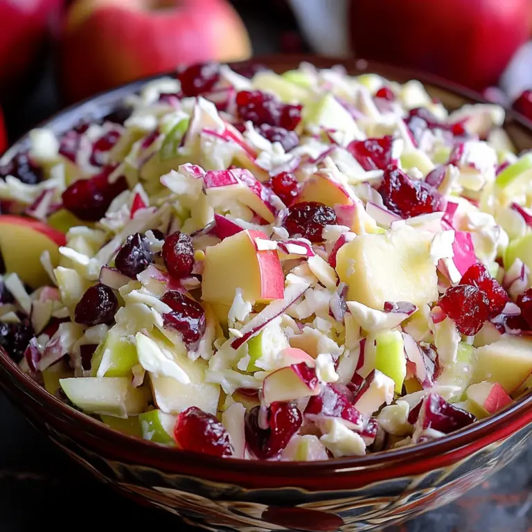 CRANBERRY APPLE COLESLAW