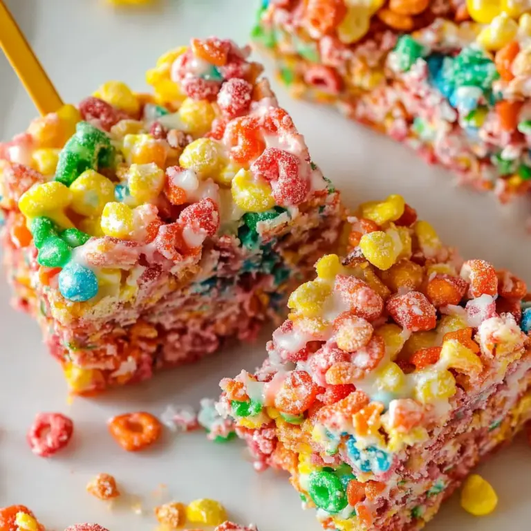 Fruity Pebbles Rice Krispie Treats