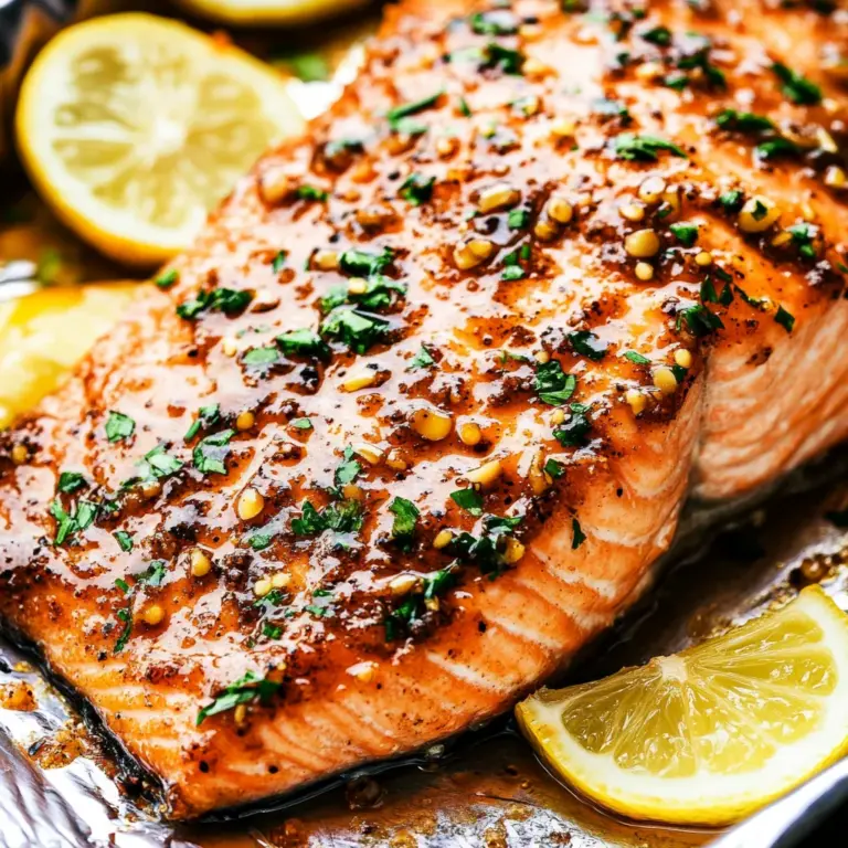 Garlic Brown Sugar Glazed Salmon