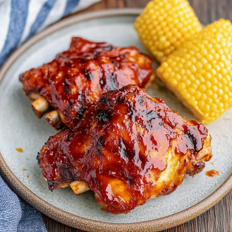Grilled BBQ Chicken Thighs