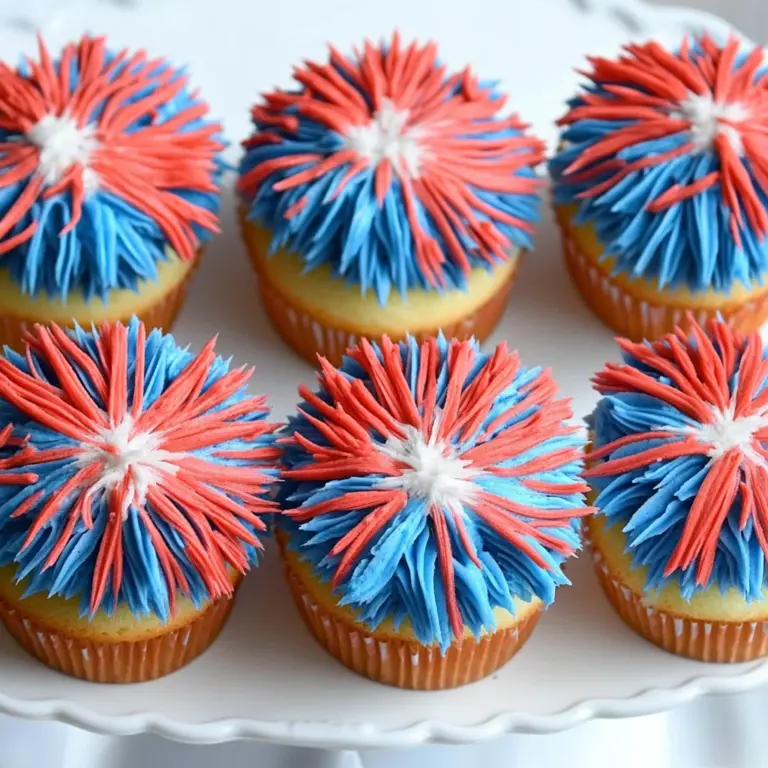 How to Decorate Firework Cupcakes
