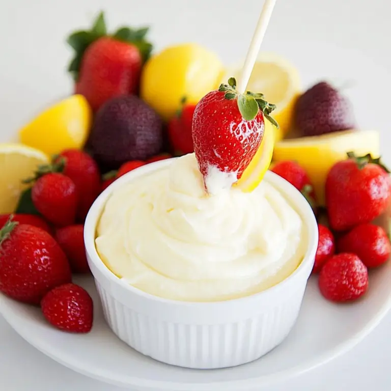 Lemon Cream Fruit Dip