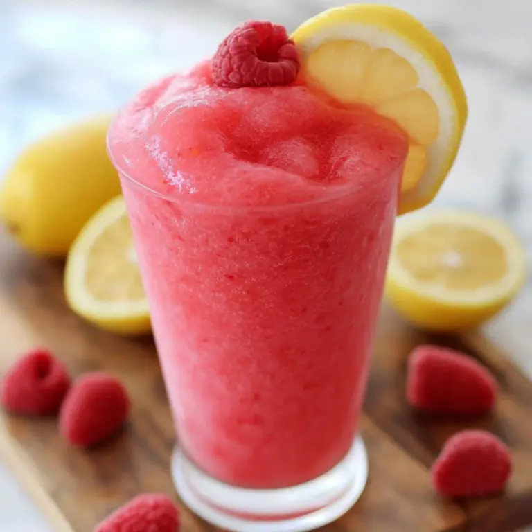 Raspberry Lemonade Slushie