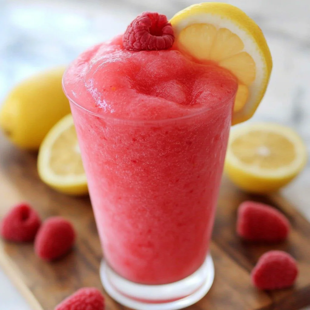 Raspberry Lemonade Slushie