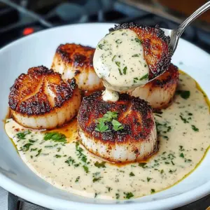 Seared Scallops with Cilantro Lime Sauce