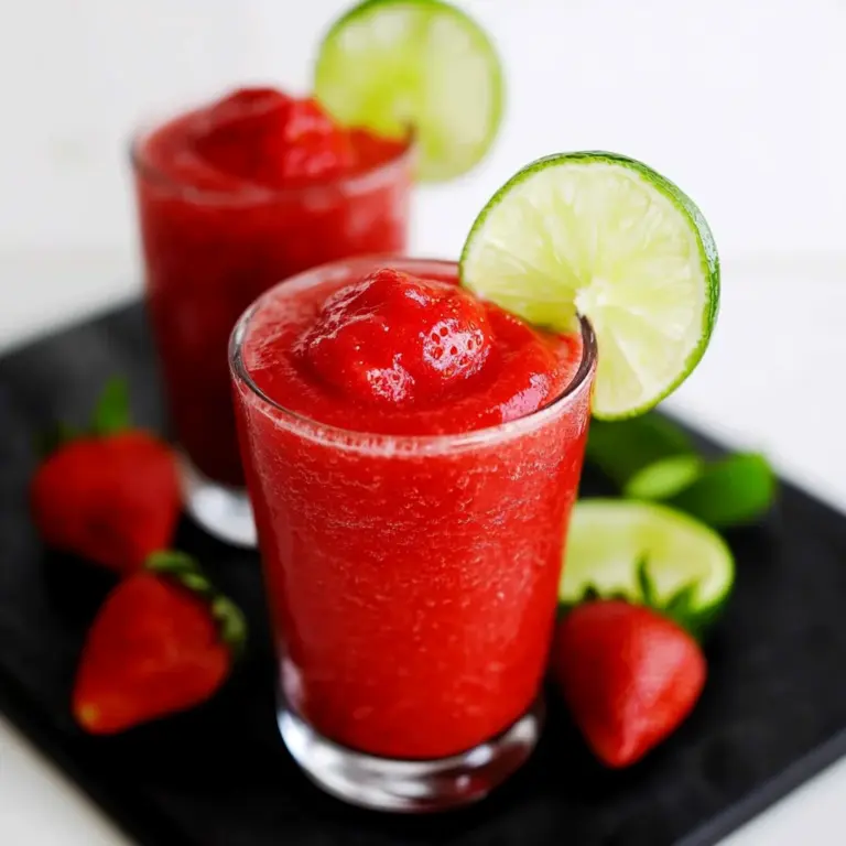 Strawberry Lime Slush