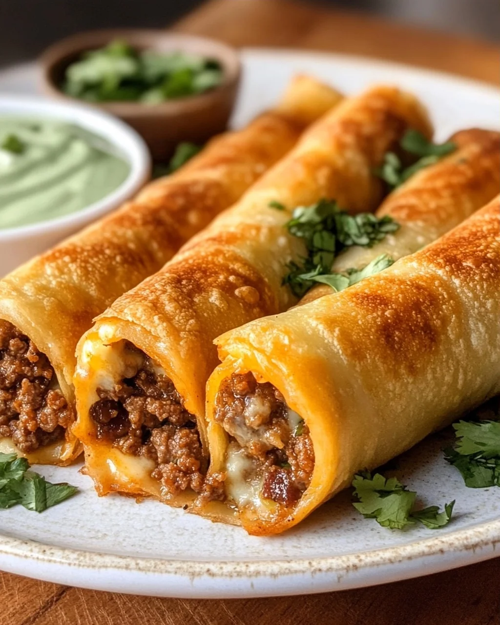 Cheesy Beef Taquitos