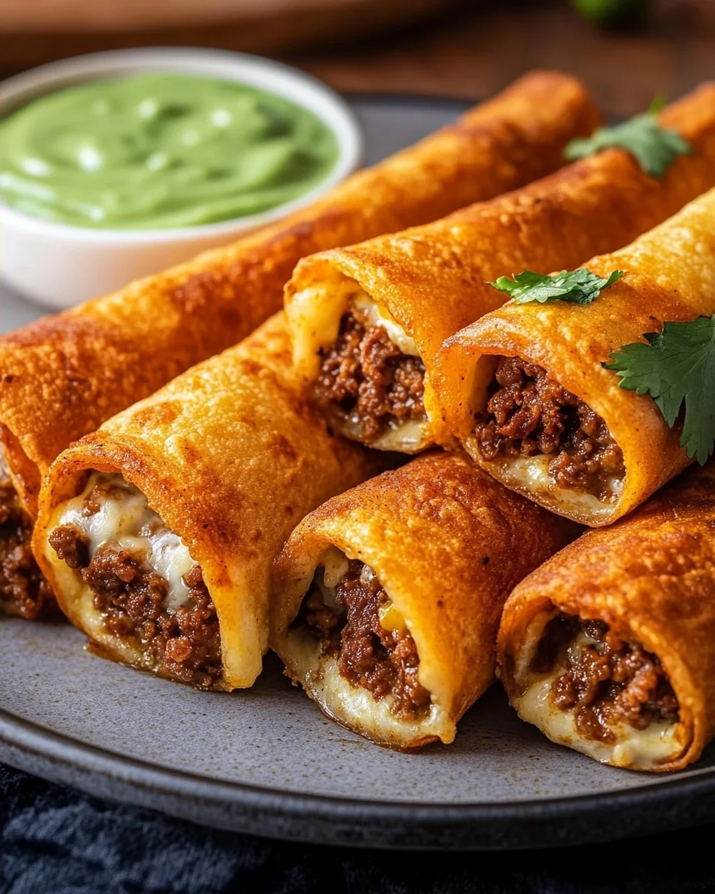 Cheesy Beef Taquitos