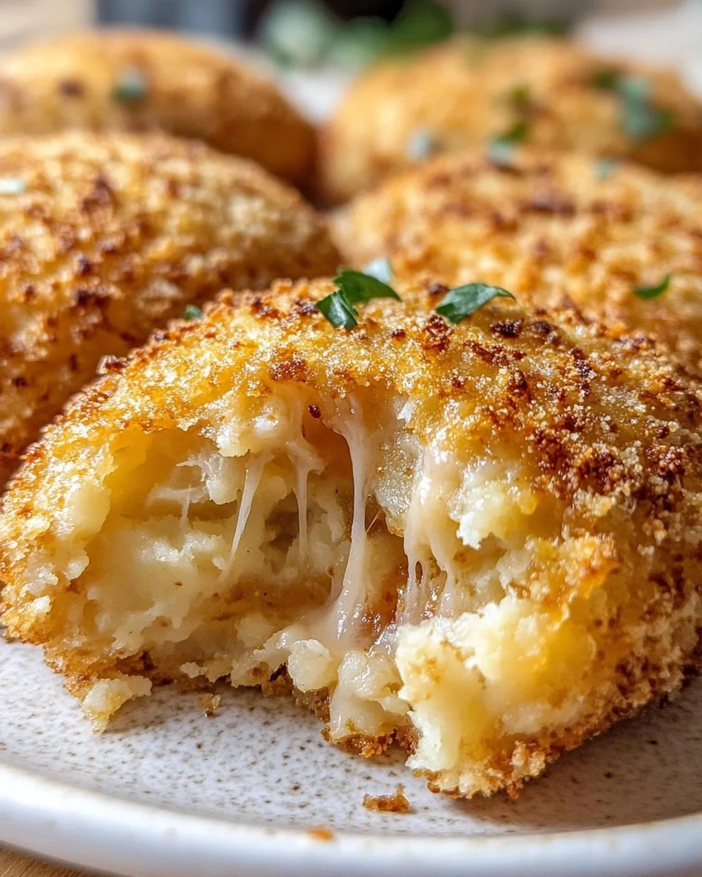 Cheesy Chicken & Potato Croquettes
