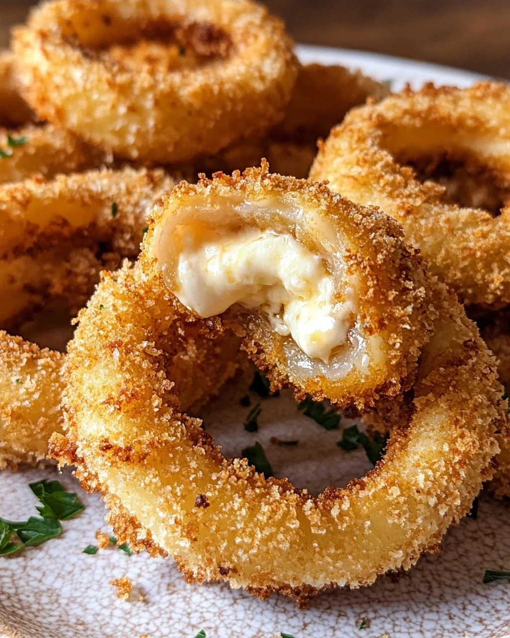 Cheesy Onion Rings