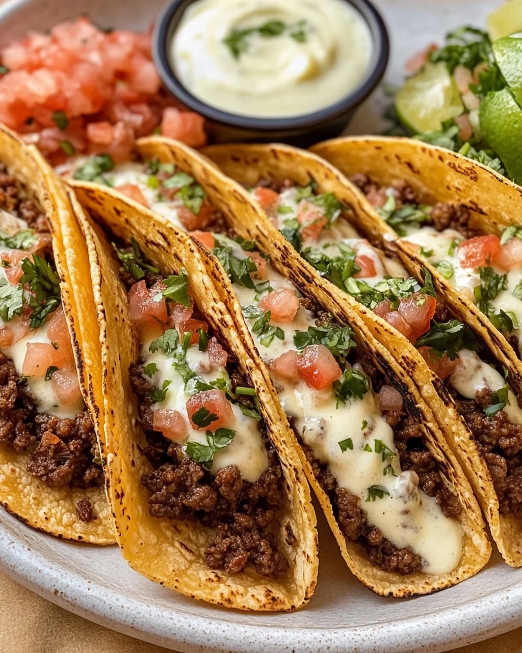Crispy Cheesy Beef Tacos
