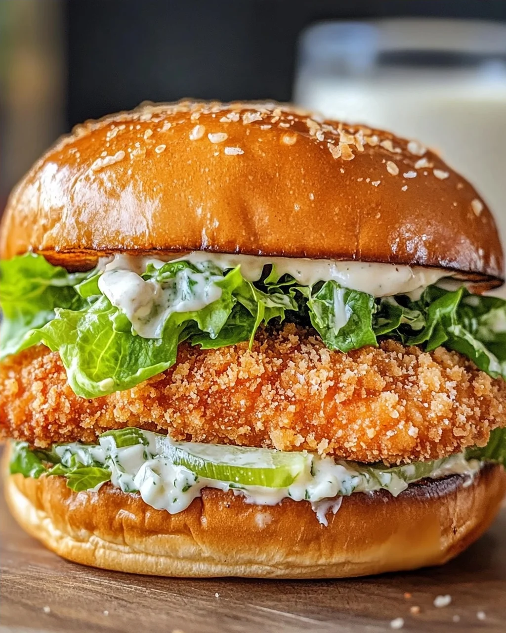 Crispy Chicken Caesar Burger