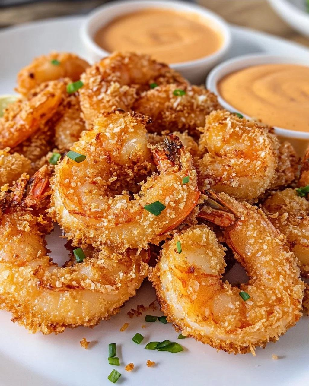 Crispy Panko Fried Shrimp with Bang Bang Sauce